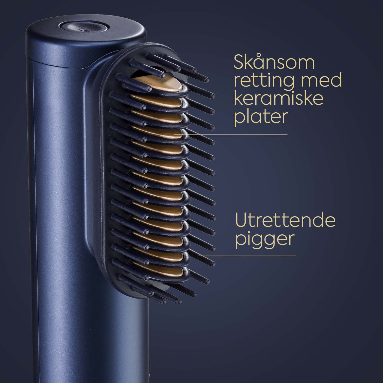 Sk&aring;nsom retting med keramiske plater. Utrettende pigger . 